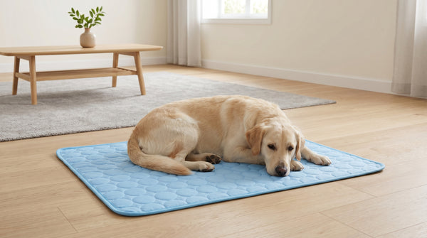 Dog resting on QOVIRA bed